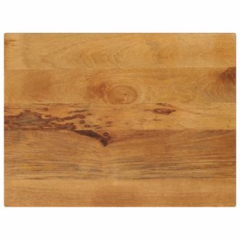 Tablero De Mesa Rectangular Madera Maciza Mango 70x50x2,5 Cm Vidaxl