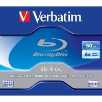 verbatim blu-ray disc doble capa 50gb 6x 5 pack jewel case