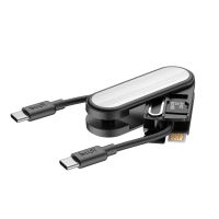 llaveros budi cp586 almacenamiento portatil y cable de carga pd65w cable tipo-c a tipo-c cable de carga rapida transmisi