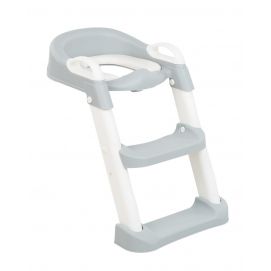 Asiento de inodoro con escalera Lea Gris