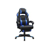 silla de oficina respaldo ajustable negro  blu