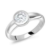 anillo de plata 925 de alta calidad con circonita