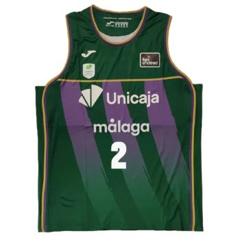 Camiseta Olek Balcerowski Unicaja Málaga verde Liga Endesa 2025-26 Joma
