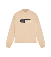 ax armani exchange para mujer xw001799af24312u6149 sudadera logo beige xl blanco casual algodon manga larga