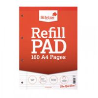 silvine a4 refill pad feint margin pk6