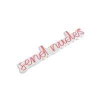 iluminacion led decorativa de plastico send nudes rosa 60x13x2 cm
