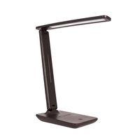 flexo serie mobil 5w led 3000-4000-6500k con base de carga para movil en marron