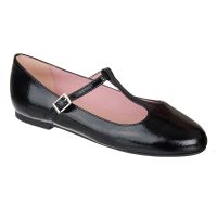 bailarina charol negro hebilla t