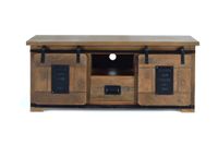 mueble tv de madera de mango y metal
