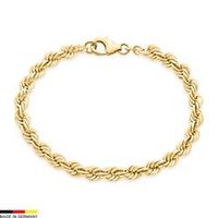 pulsera de cordon de oro de 14 quilates de 54 mm de grosor