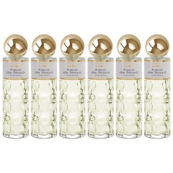 Pack De 6 Eau De Parfum Saphir Agua De Mayo 200ml