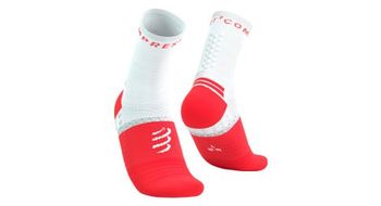 Compressport pro marathon v2 0 blanco rojo