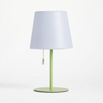 Muitomas Dream Lamp de mesa, lámpara LED con base de aluminio, encendido con cordón, intensidad regulable y carga USB-C, diseño moderno, color verde