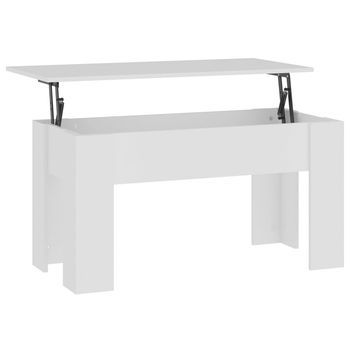 Mesa De Centro 49x101x52 Cm Madera - Blanco