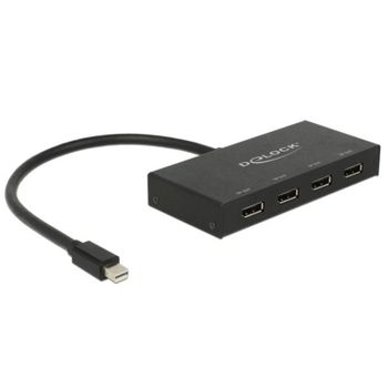 Divisor DisplayPort DeLOCK 1x miniDP a 4x DP 4K
