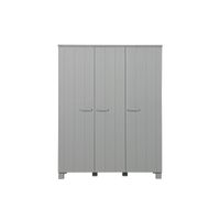 woood dennis solid pine triple wardrobe