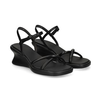Camper Sandalias Cuña Mujer - Negro Talla 39