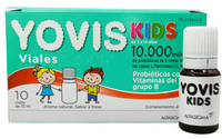 yovis kids probioticos  vitaminas b 3 a 14 anos 10 viales
