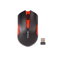 raton a4tech g3-200n inalambrico rf 1000 dpi negro rojo ambidiestro