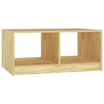 Mesa De Centro，mesa Auxiliar，mesa De Café De Madera Maciza De Pino 75x50x33,5 Cm
