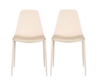 pack de 2 sillas de cocina cushion fija pp beige