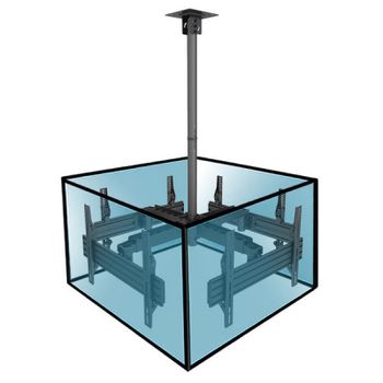 Kimex Soporte de Techo para 4 Pantallas de TV 32