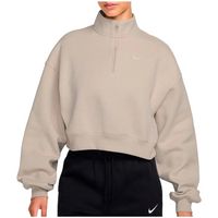 nike jersey w nk stdo flc mw os crop qz para mujer
