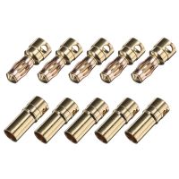 5 pares conector bullet de 356080mm adaptador banana pieza de repuesto para bateria de rc motor