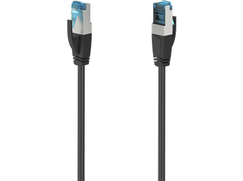 REACONDICIONADO Seminuevo Muy bueno Cable de red - Hama 00200683, 10m, CAT 6a, S/FTP, 10 GBit/s, Conexión RJ45, Negro