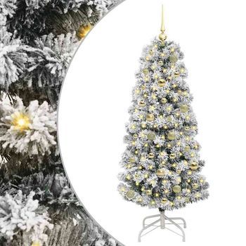 Árbol De Navidad Artificial Con Ramas Articuladas Verde Y Vidaxl