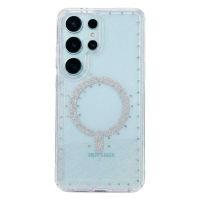 funda para movil la casa de las carcasas glitter compatible con magsafe gris para samsung galaxy s26 ultra