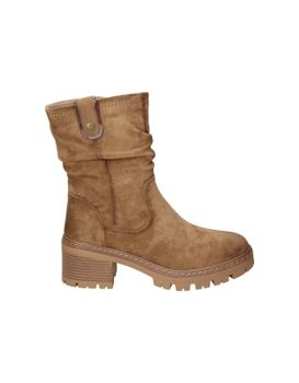 Botines De Tacón Para Mujer Refresh 173021 Color Taupe 36
