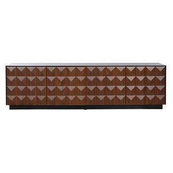 Mueble Tv Mdf 161,2x40x45,5 41,90 Rombos Negro