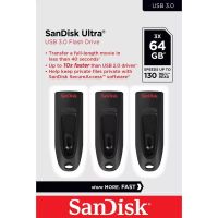 unidad flash usb sandisk ultra 64 gb usb 32 gen 1 negra deslizable 130 mbs