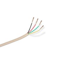 cable telefonico plano aisens a143-0321 4 hilos 100 m gris