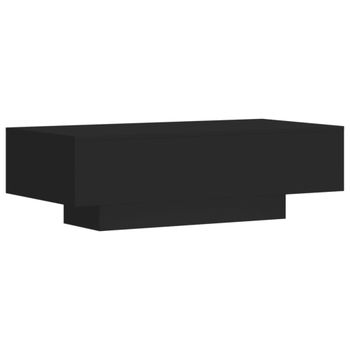 Mesa de centro madera de ingeniería negro 100x49,5x31 cm