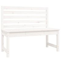 banco de jardin  banco de exterior  silla de jardin madera maciza de pino blanco 109 cm