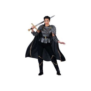 Disfraz Dama Vikinga Capa, Túnica, Cinturón, Manguitos Y Cubrebotas Talla Xxl