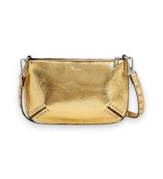 Pepe Jeans para mujer. PL031661 Bolso Valeria Glimmer dorado (OSFA), Casual, Poliuretano