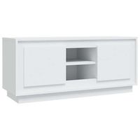 mueble para tv madera contrachapada negro 102x35x45 cm