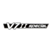 emblema del panel lateral moto guzzi v 7 ie ii special