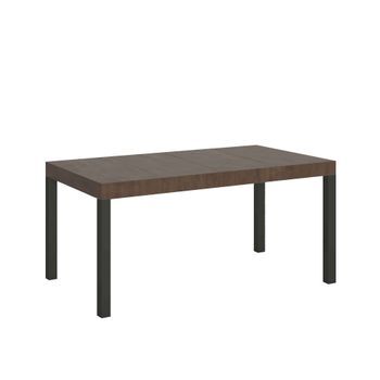 Mesa Extensible 90x140/244 Cm Everyday Premium Estructura Nogal Antracita