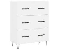 vidaxl aparador de madera de ingenieria blanco 695x34x90 cm