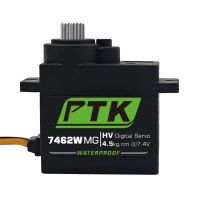 servo rc digital impermeable ptk 7462w mg 25t de aluminio con engranaje 180 9g para robot avion de alas fijas y modelo