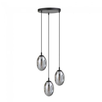 Lámpara de techo celeste grafito (3 luces)