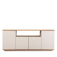 aparador de madera de 4 puertas l180 cm - beige
