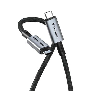 Cable USB4 Verbatim 1,2 m USB-C a USB-C 40 Gbit/s Negro