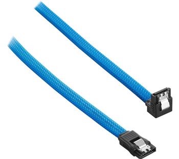 ModMesh 30 cm Right Angle SATA 3 Cable - Light Blue, Blue