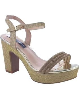 de TIMBOS SANDALIA TACON FIESTA PLATAFORMA MUJER ORO 126449 AMARILLO