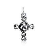cruz colgante de plata